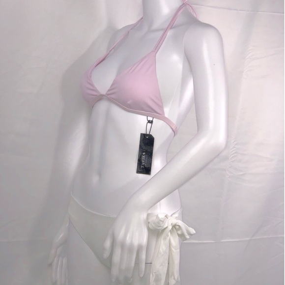 Tavik Lilac Triangle Dbl String Halter Bikini Top - Picture 4 of 14